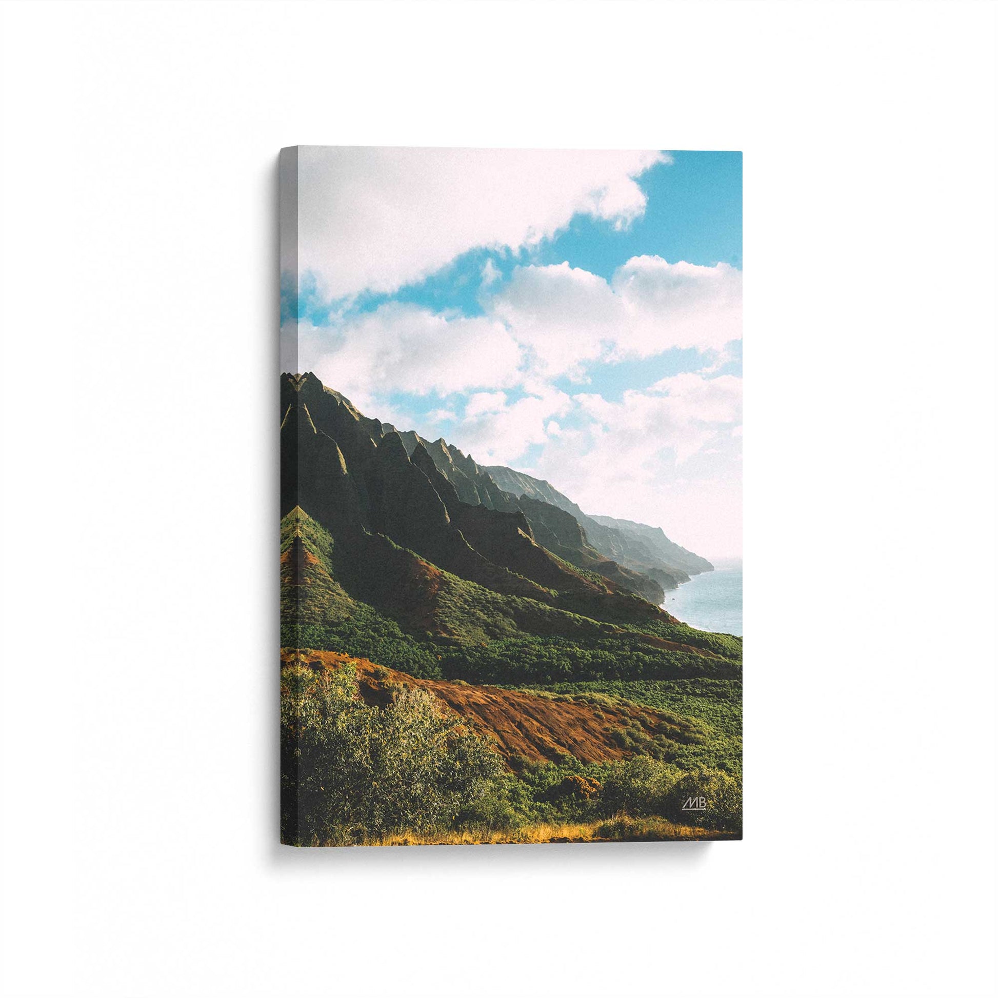 [Color:Stretched Canvas], Picture of art at an angle