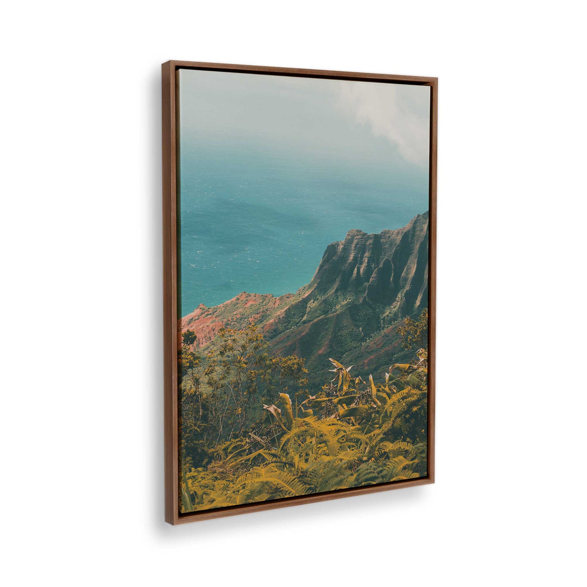 [Color:Walnut], Picture of the corner of the art