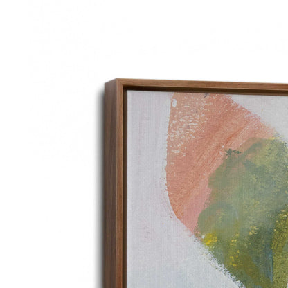 [Color:Walnut], Picture of art in a Walnut frame at an angle