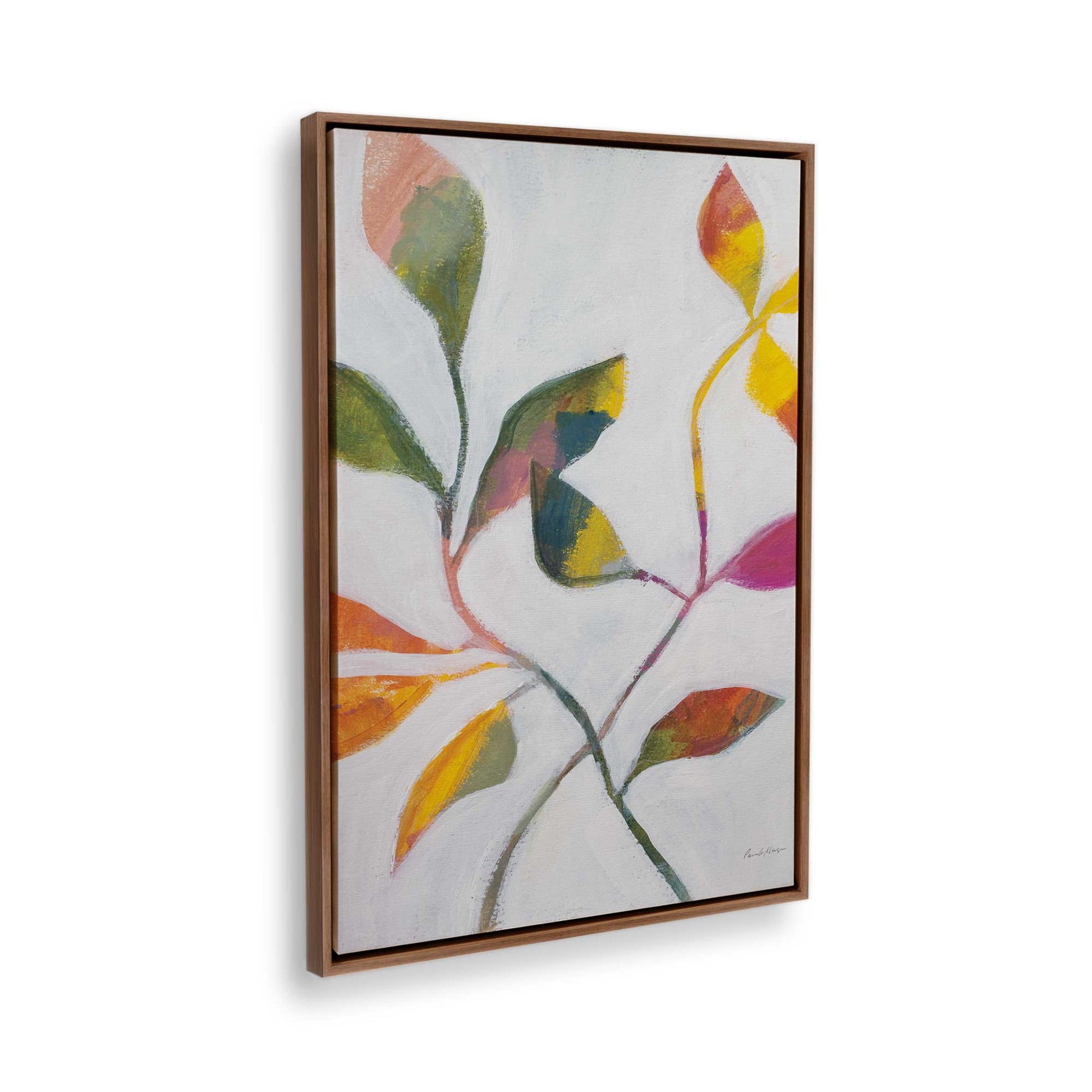 [Color:Walnut], Picture of the corner of the art