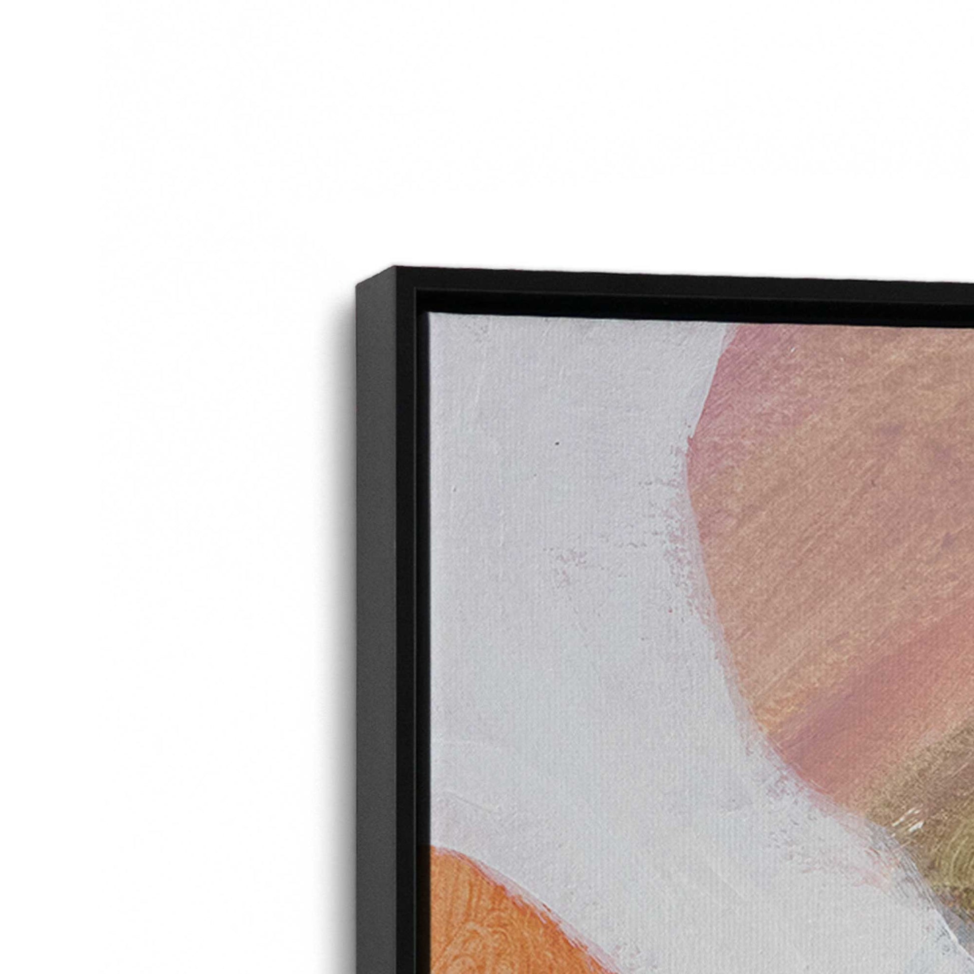 [Color:Satin Black], Picture of art in a Satin Black frame at an angle