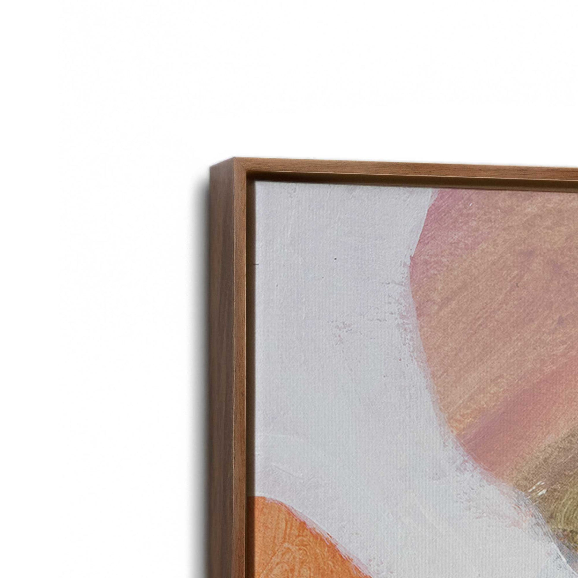 [Color:Walnut], Picture of art in a Walnut frame at an angle
