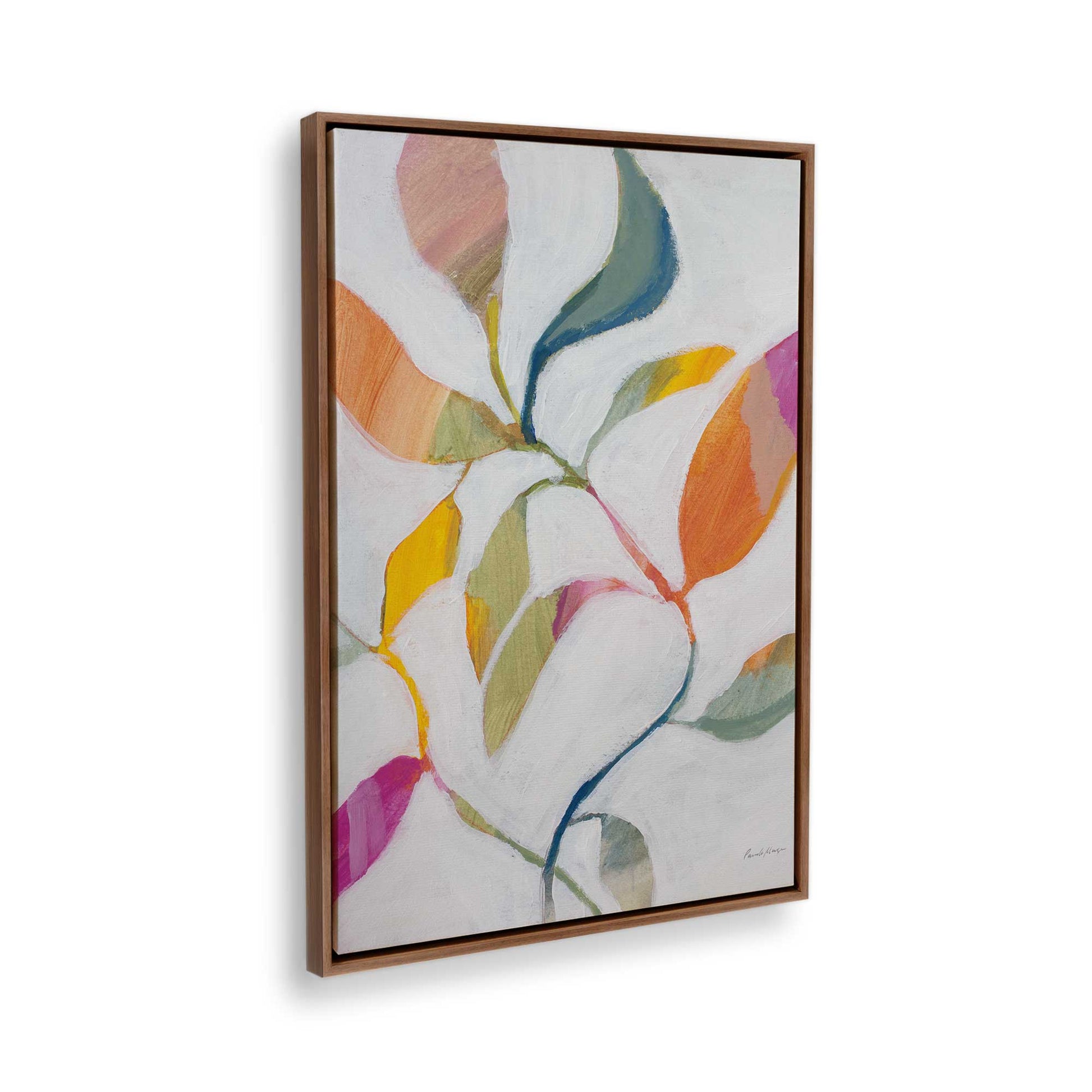 [Color:Walnut], Picture of the corner of the art