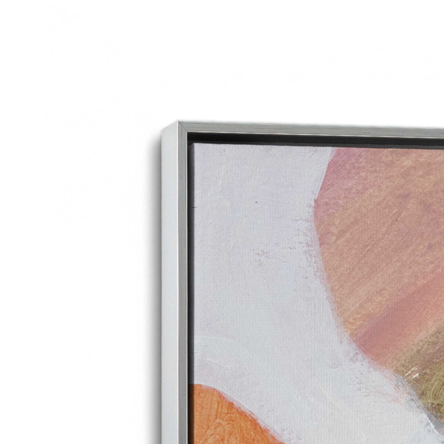 [Color:Polished Chrome], Picture of art in a Polished Chrome frame at an angle
