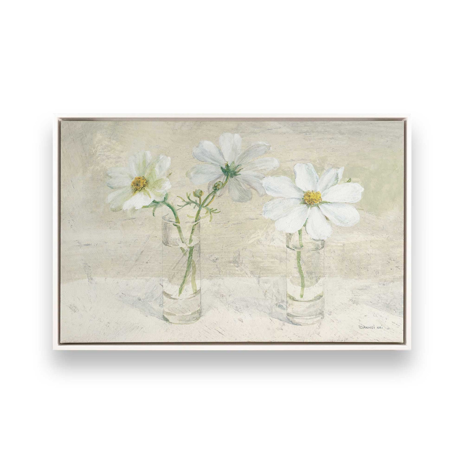 [Color:Opaque White], Picture of art in a White frame