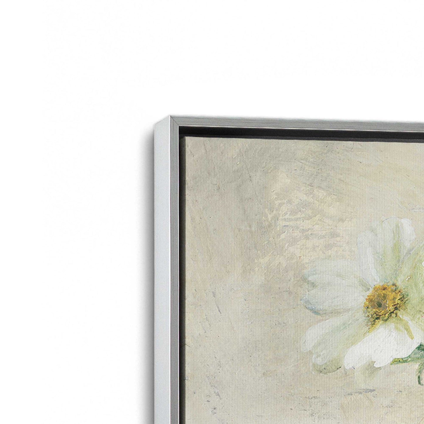 [Color:Polished Chrome], Picture of art in a Polished Chrome frame at an angle