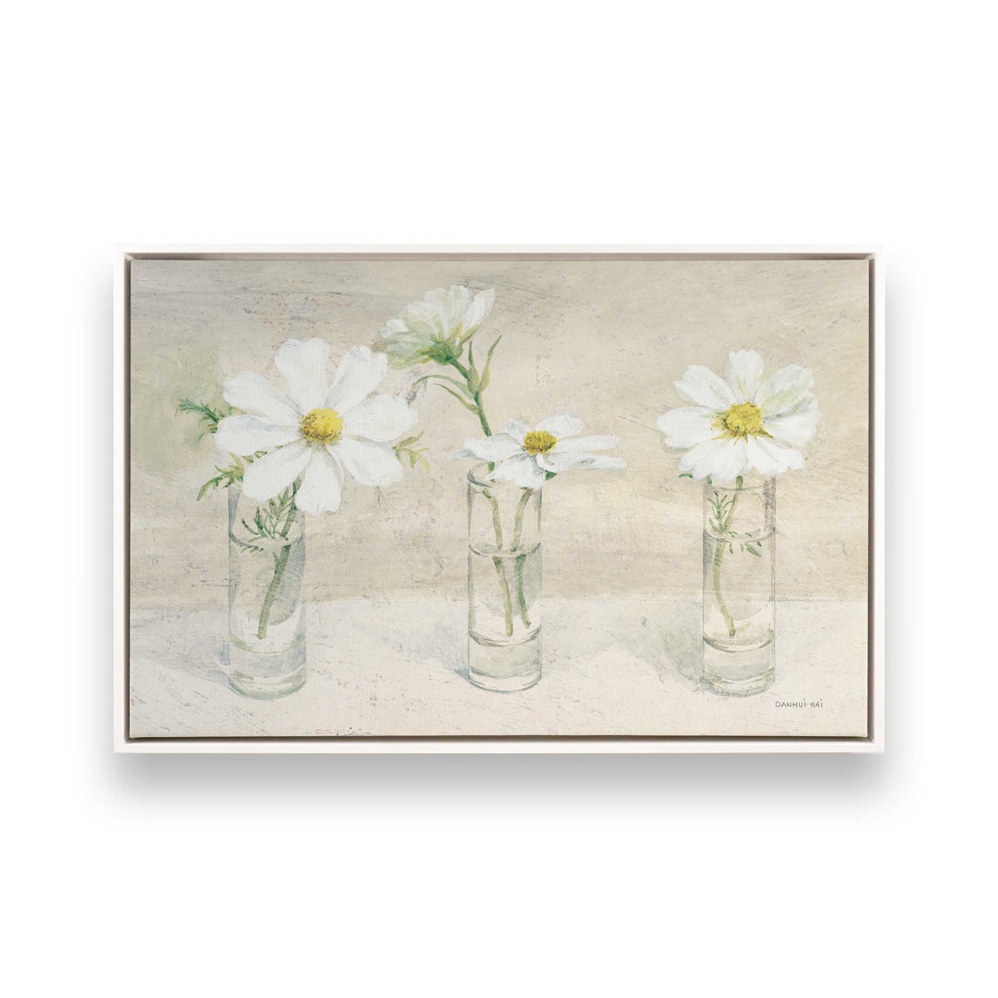 [Color:Opaque White], Picture of art in a White frame