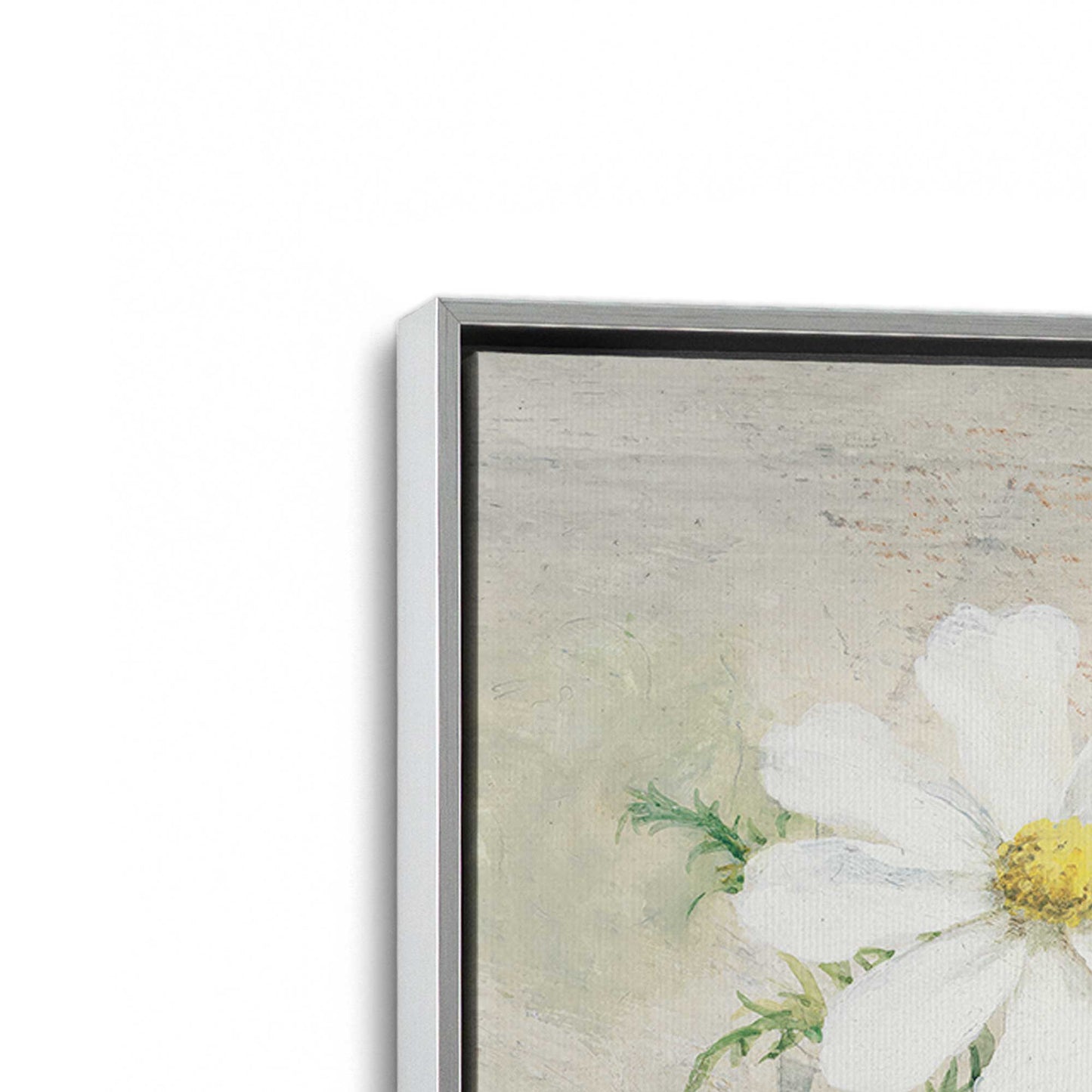 [Color:Polished Chrome], Picture of art in a Polished Chrome frame at an angle