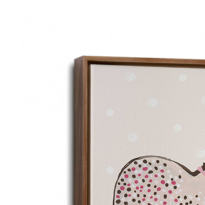 [Color:Walnut], Picture of art in a Walnut frame at an angle