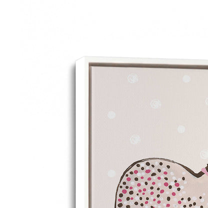 [Color:Opaque White], Picture of art in a White frame at an angle