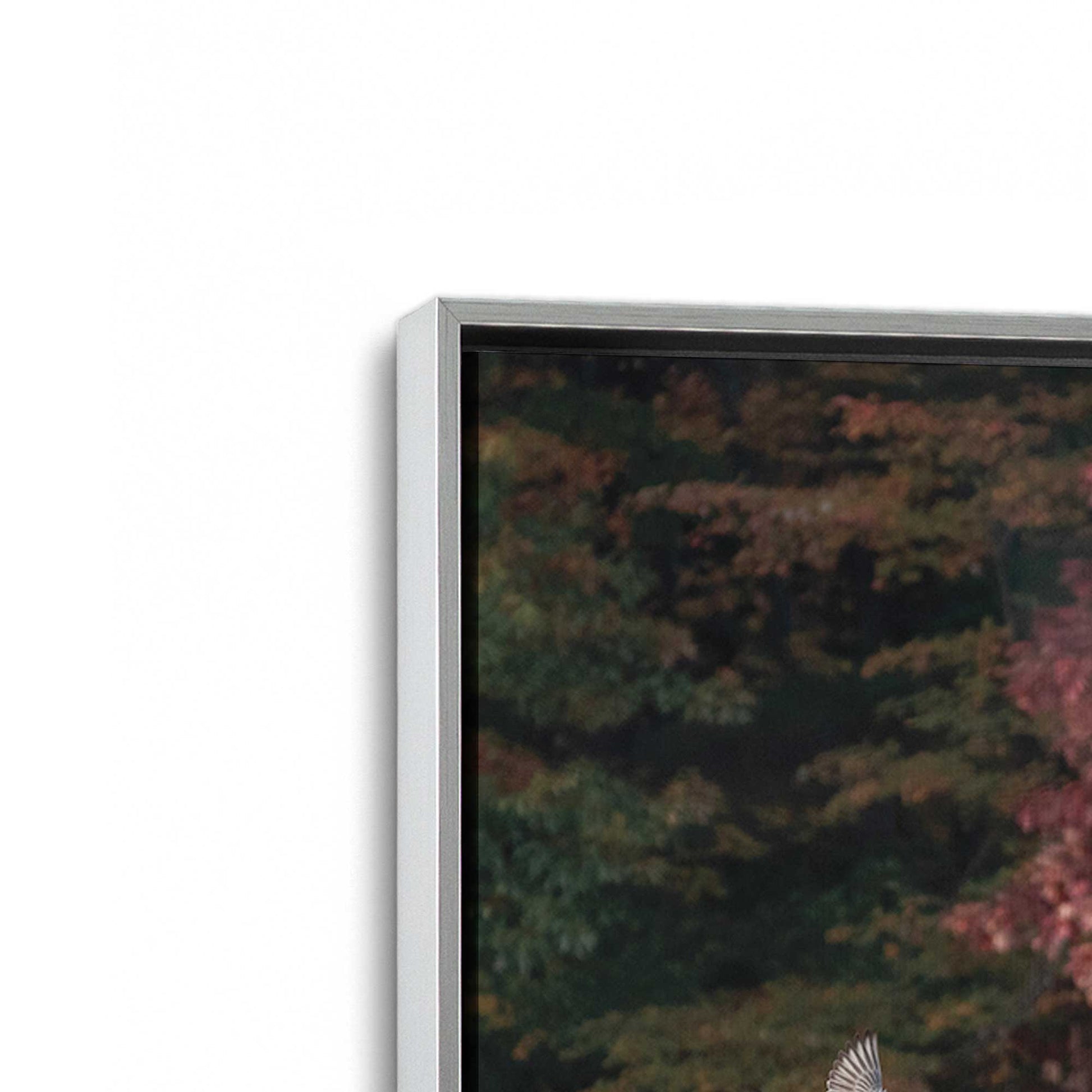 [Color:Polished Chrome], Picture of art in a Polished Chrome frame at an angle