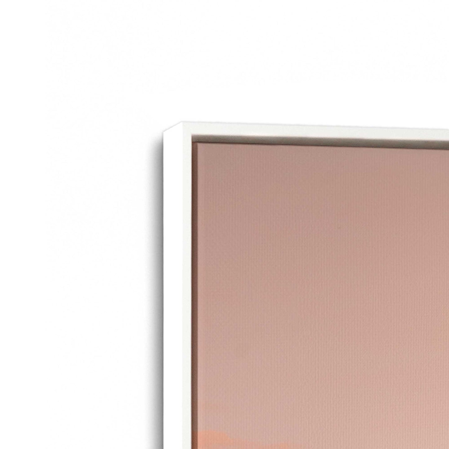 [Color:Opaque White], Picture of art in a White frame at an angle