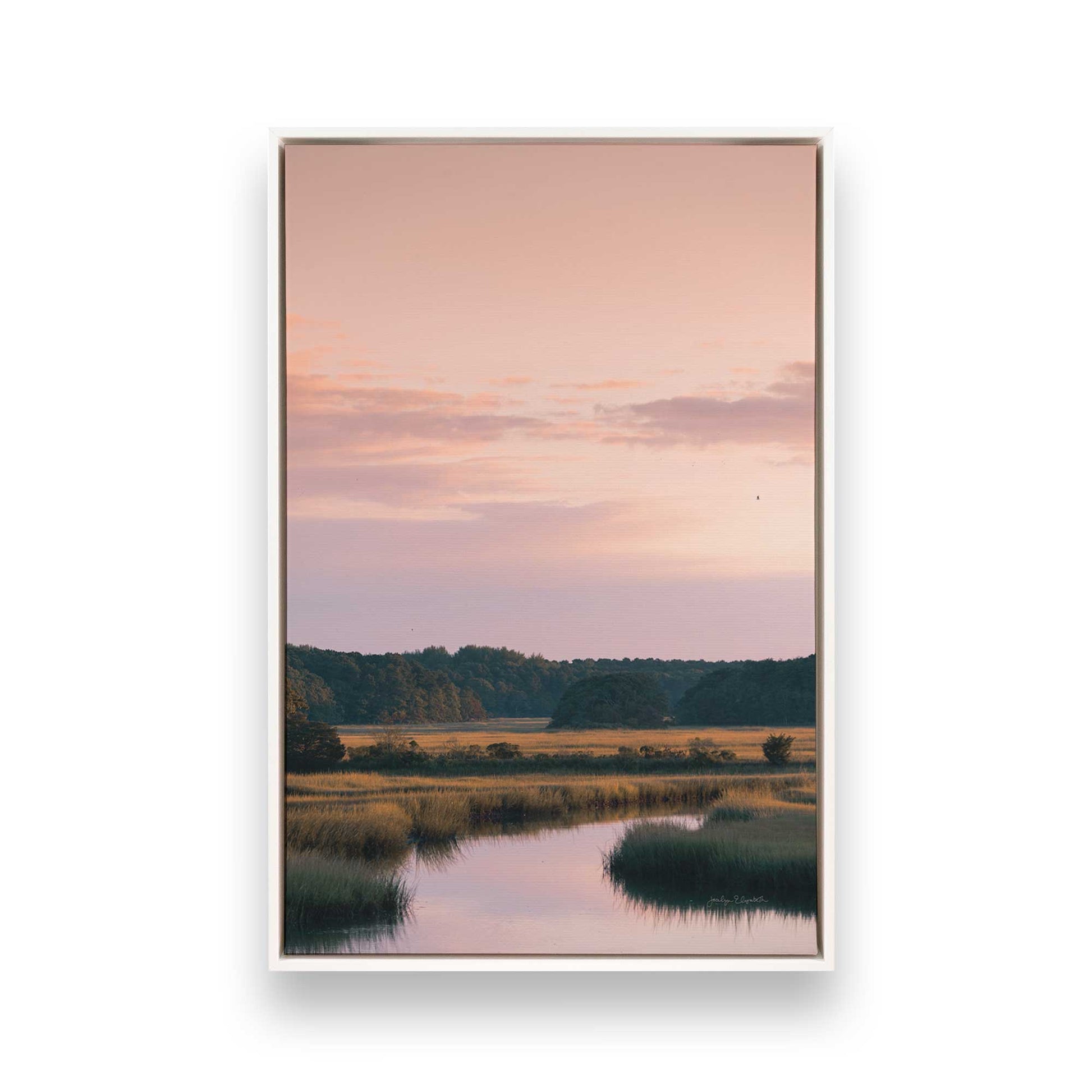 [Color:Opaque White], Picture of art in a White frame