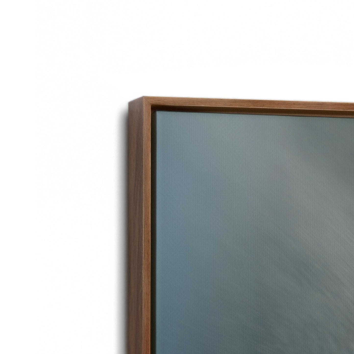 [Color:Walnut], Picture of art in a Walnut frame at an angle