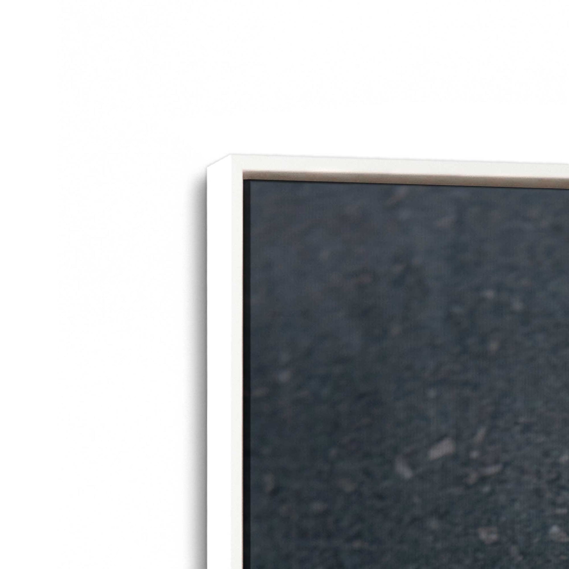 [Color:Opaque White], Picture of art in a White frame at an angle