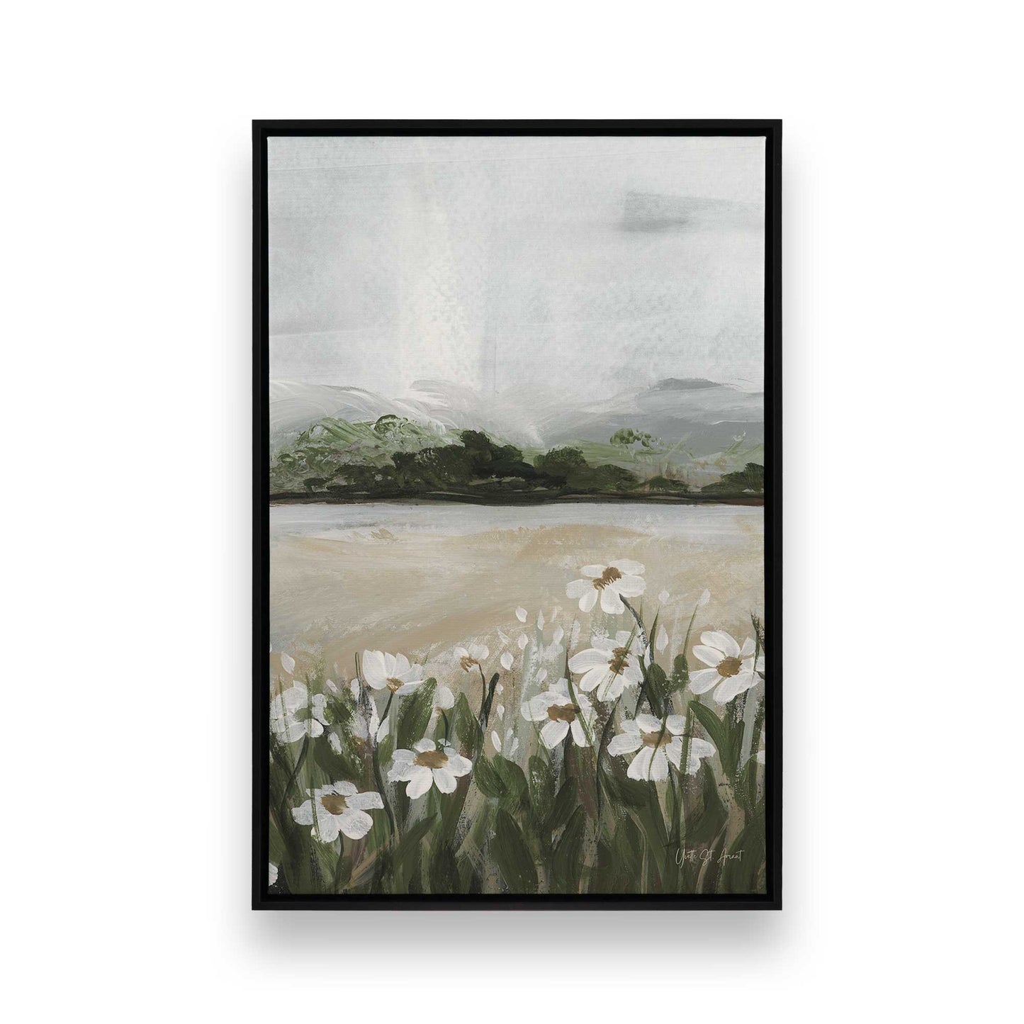 [Color:Satin Black], Picture of art in a Satin Black frame