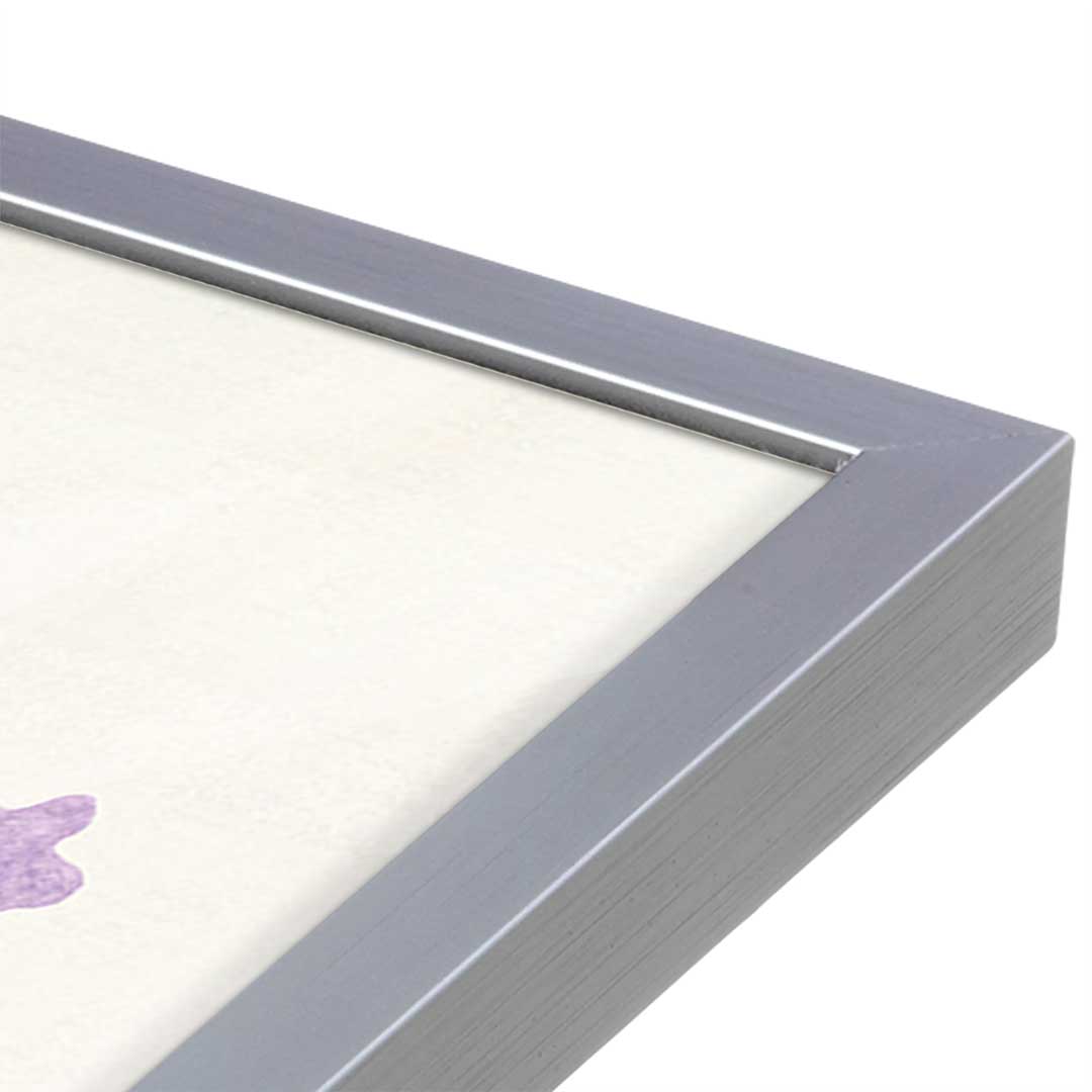 [Color:Polished Chrome], Picture of art in a Polished Chrome frame at an angle