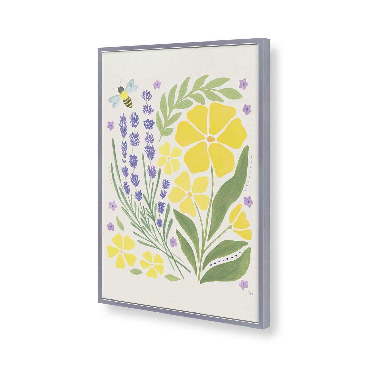 [Color:Polished Chrome], Picture of art in a Polished Chrome frame of the corner