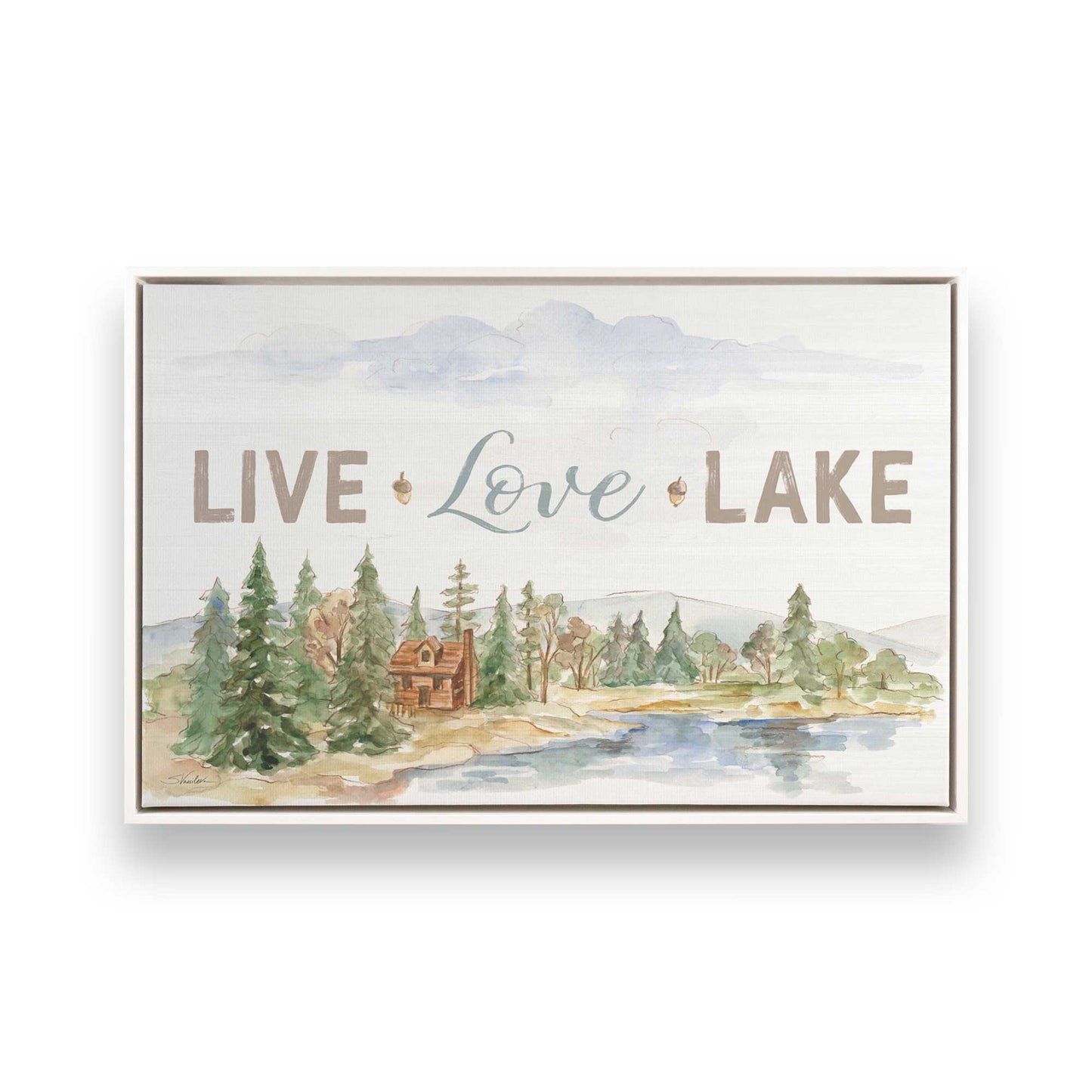 [Color:Opaque White], Picture of art in a White frame