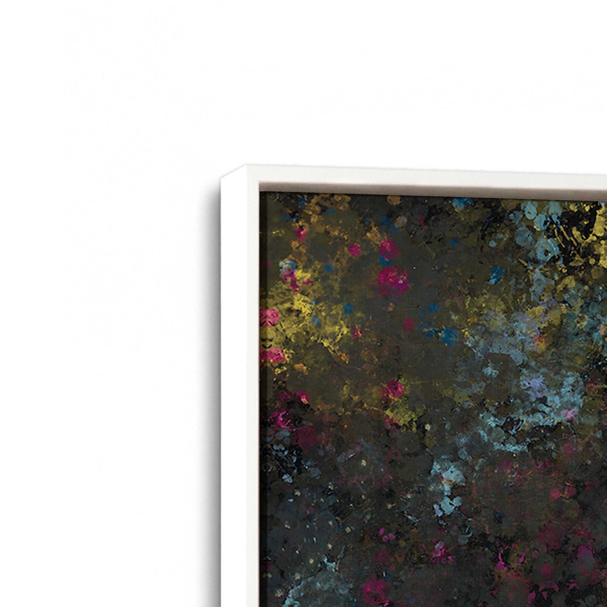 [Color:Opaque White], Picture of art in a White frame at an angle
