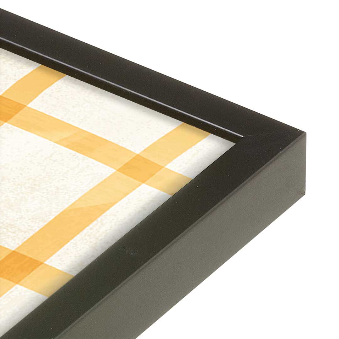 [Color:Satin Black], Picture of art in a Satin Black frame at an angle