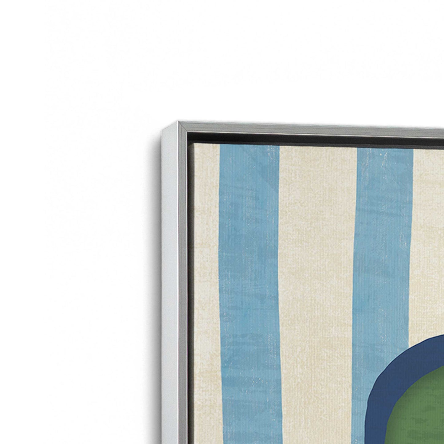 [Color:Polished Chrome], Picture of art in a Polished Chrome frame at an angle