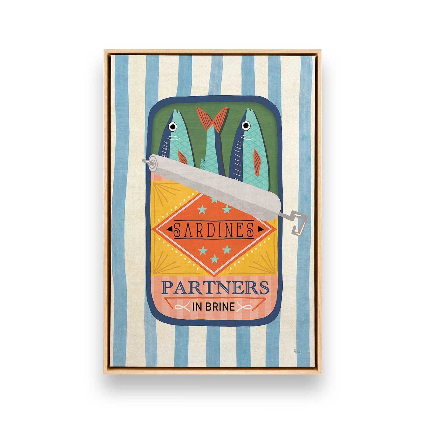 [Color:American Maple], Picture of art in a American Maple frame
