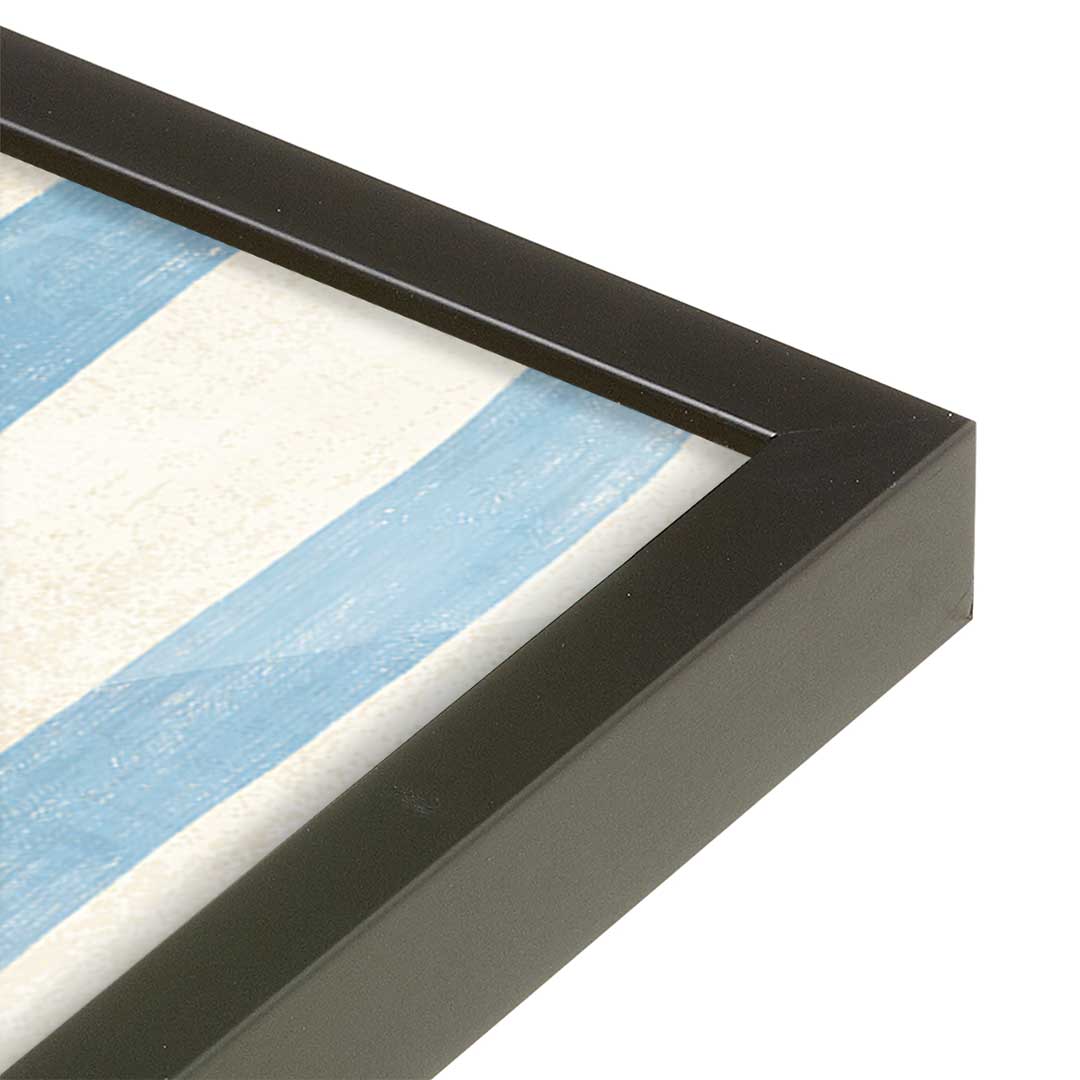 [Color:Satin Black], Picture of art in a Satin Black frame at an angle