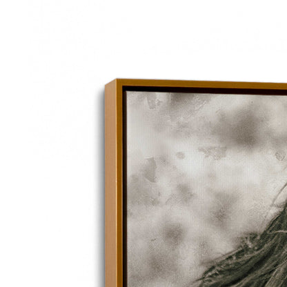[Color:Polished Gold], Picture of art in a Polished Gold frame at an angle