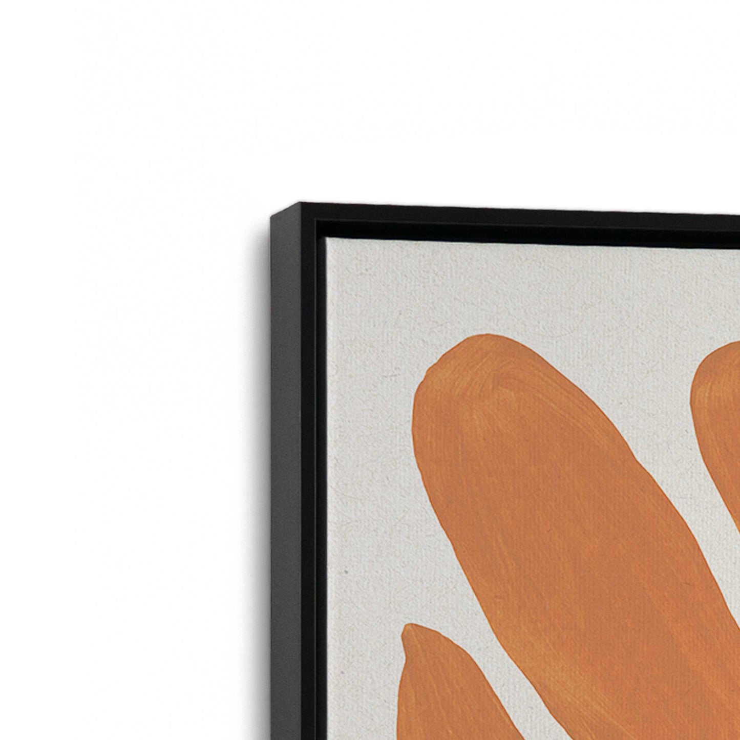 [Color:Satin Black], Picture of art in a Satin Black frame at an angle