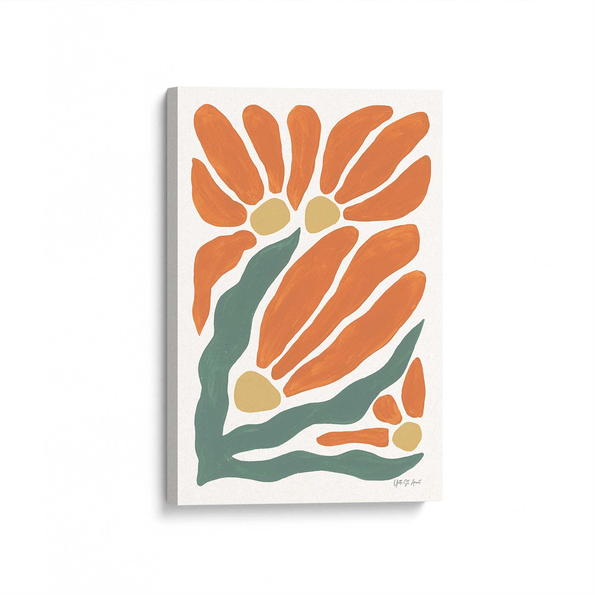 [Color:Stretched Canvas], Picture of art at an angle