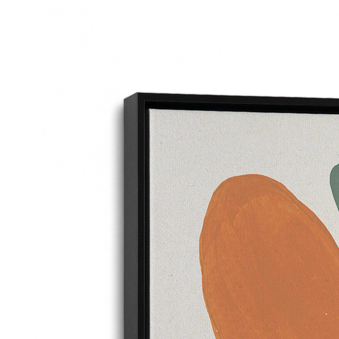 [Color:Satin Black], Picture of art in a Satin Black frame at an angle