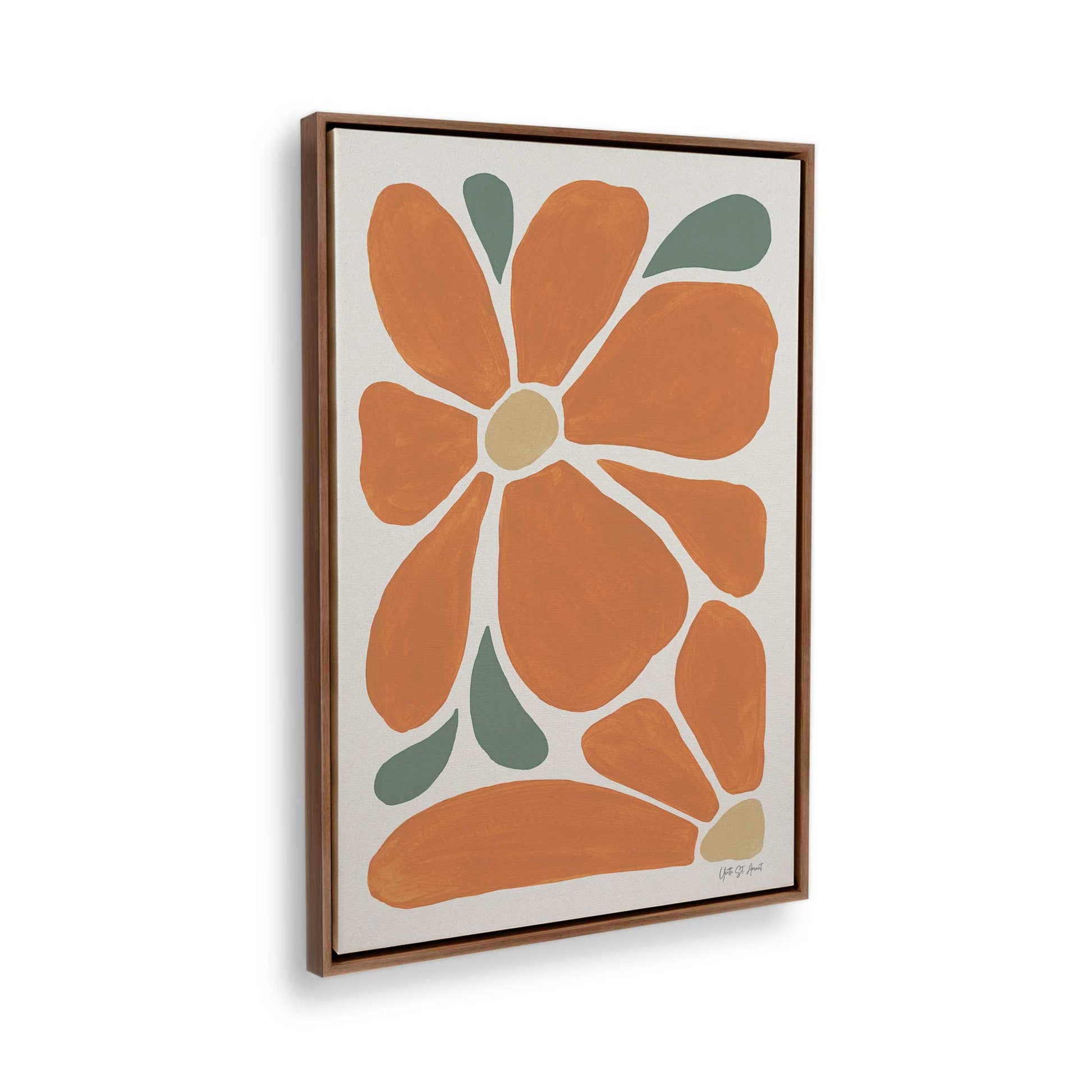 [Color:Walnut], Picture of the corner of the art