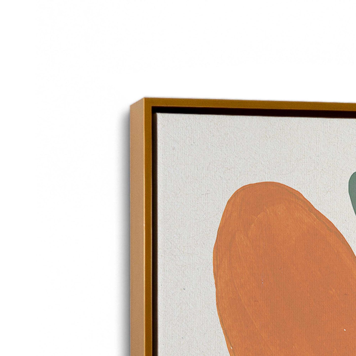 [Color:Polished Gold], Picture of art in a Polished Gold frame at an angle