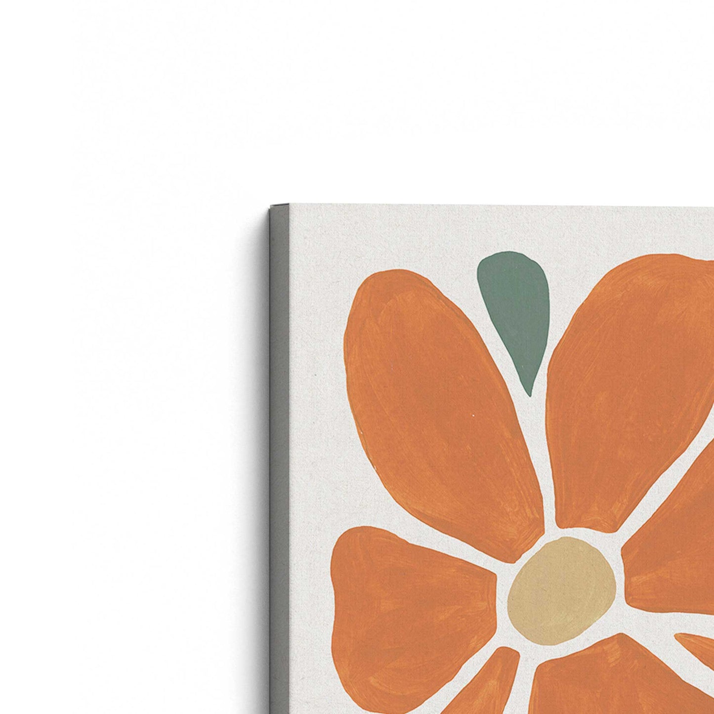 [Color:Stretched Canvas], Picture of the corner of the art