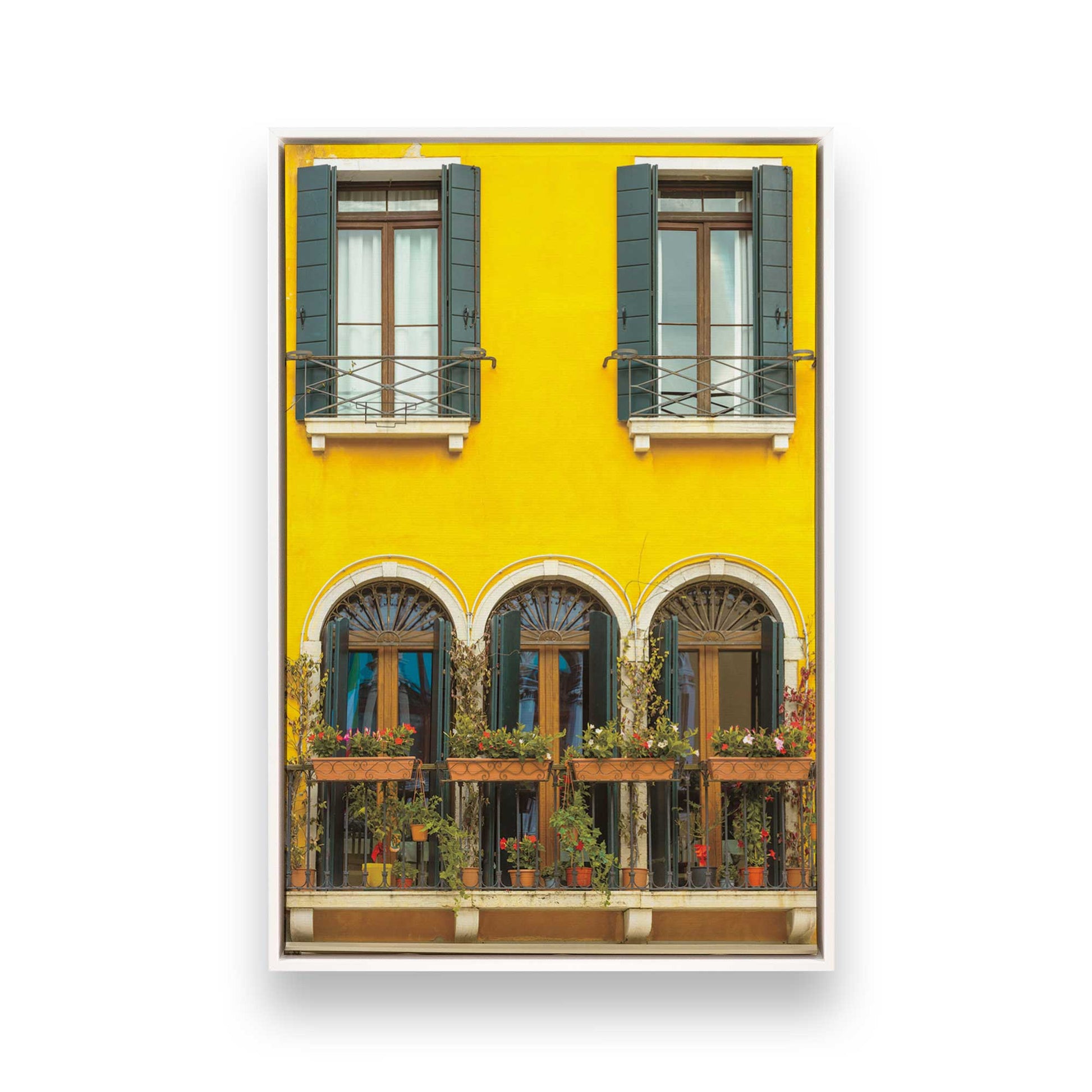 [Color:Opaque White], Picture of art in a White frame