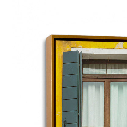 [Color:Polished Gold], Picture of art in a Polished Gold frame at an angle