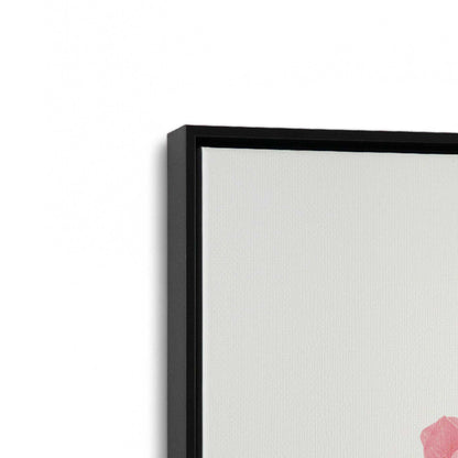 [Color:Satin Black], Picture of art in a Satin Black frame at an angle