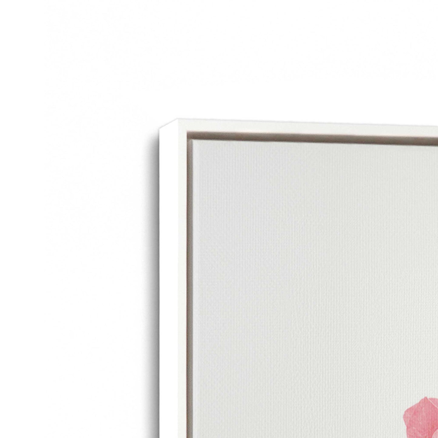 [Color:Opaque White], Picture of art in a White frame at an angle