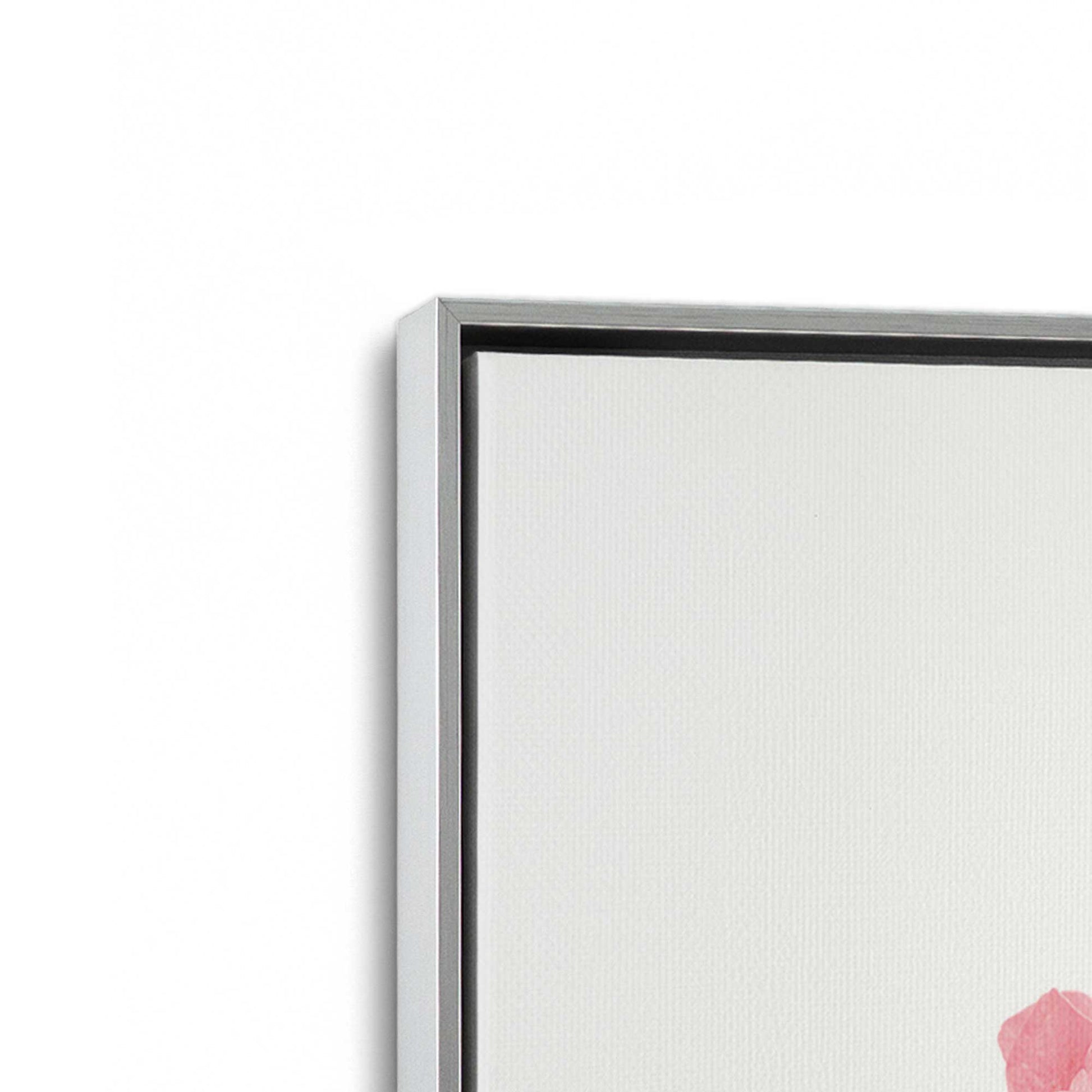 [Color:Polished Chrome], Picture of art in a Polished Chrome frame at an angle