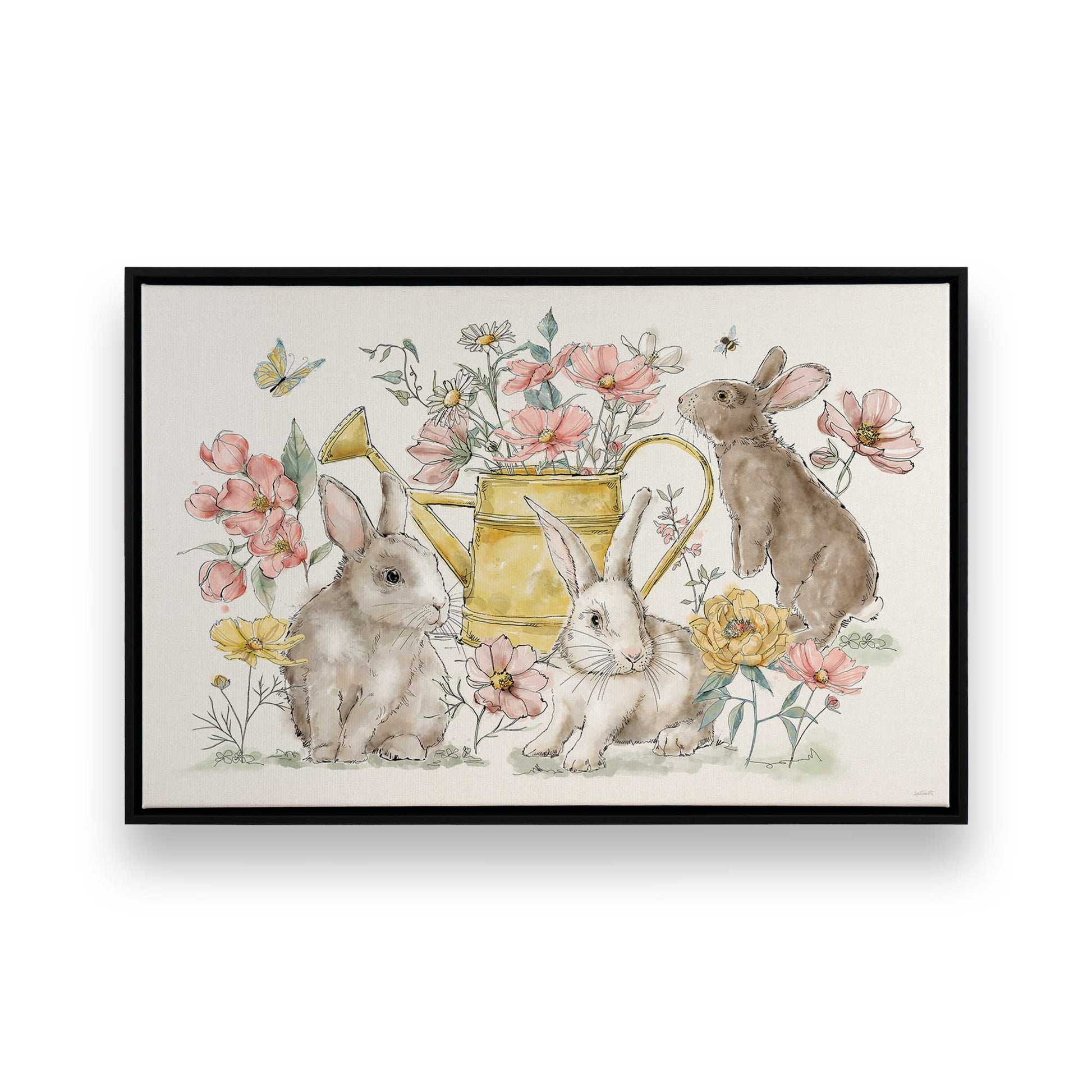 [Color:Satin Black], Picture of art in a Satin Black frame