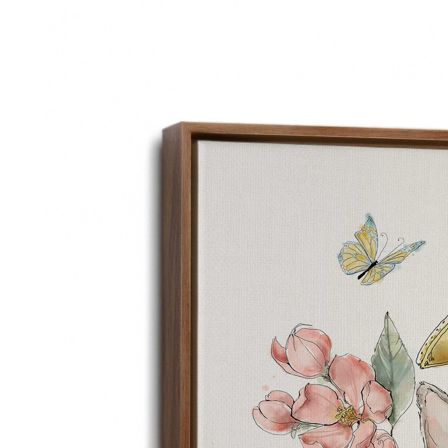 [Color:Walnut], Picture of art in a Walnut frame at an angle
