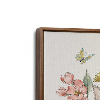 [Color:Walnut], Picture of art in a Walnut frame at an angle