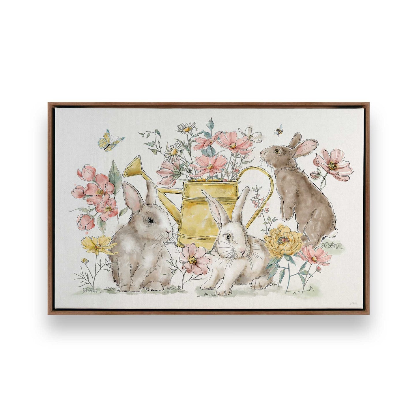 [Color:Walnut], Picture of art in a Walnut frame