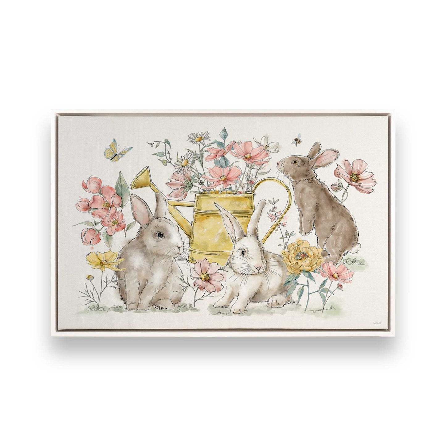 [Color:Opaque White], Picture of art in a White frame