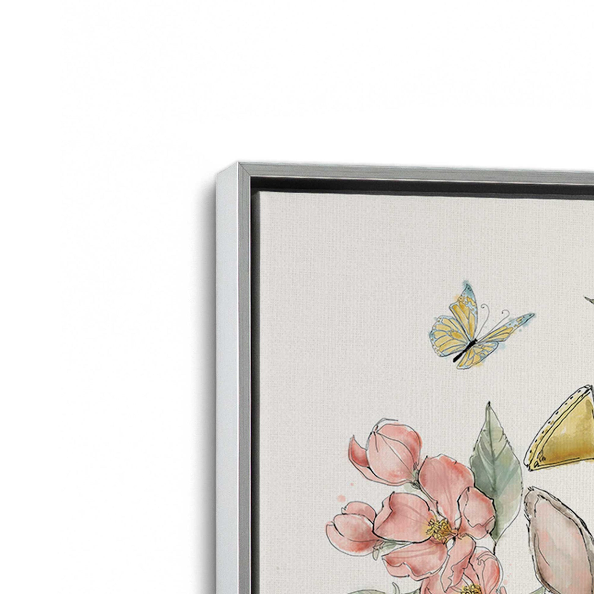 [Color:Polished Chrome], Picture of art in a Polished Chrome frame at an angle