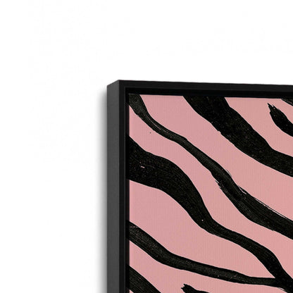 [Color:Satin Black], Picture of art in a Satin Black frame at an angle