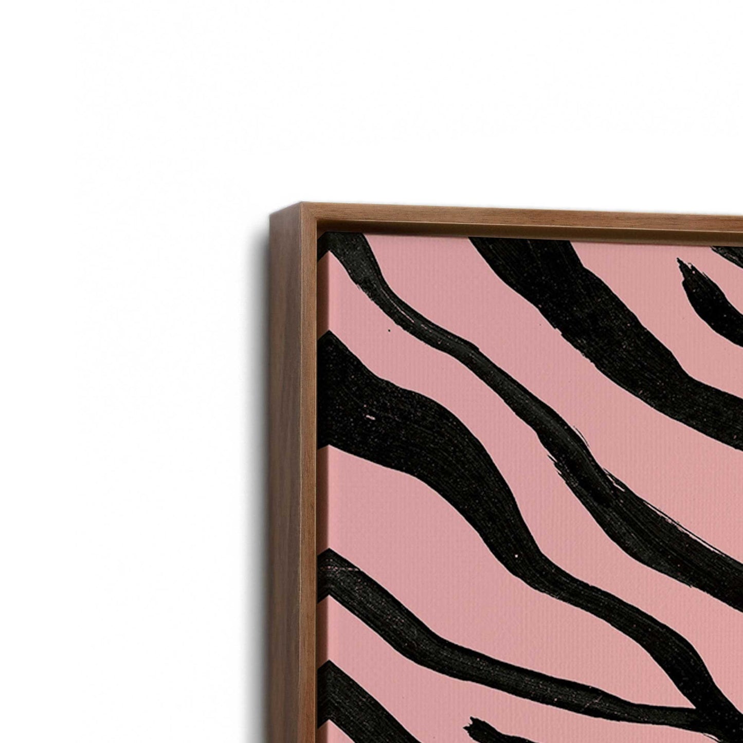[Color:Walnut], Picture of art in a Walnut frame at an angle