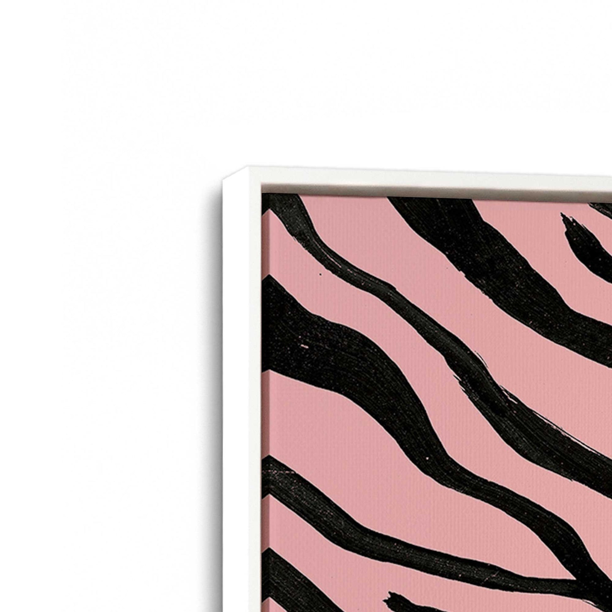 [Color:Opaque White], Picture of art in a White frame at an angle