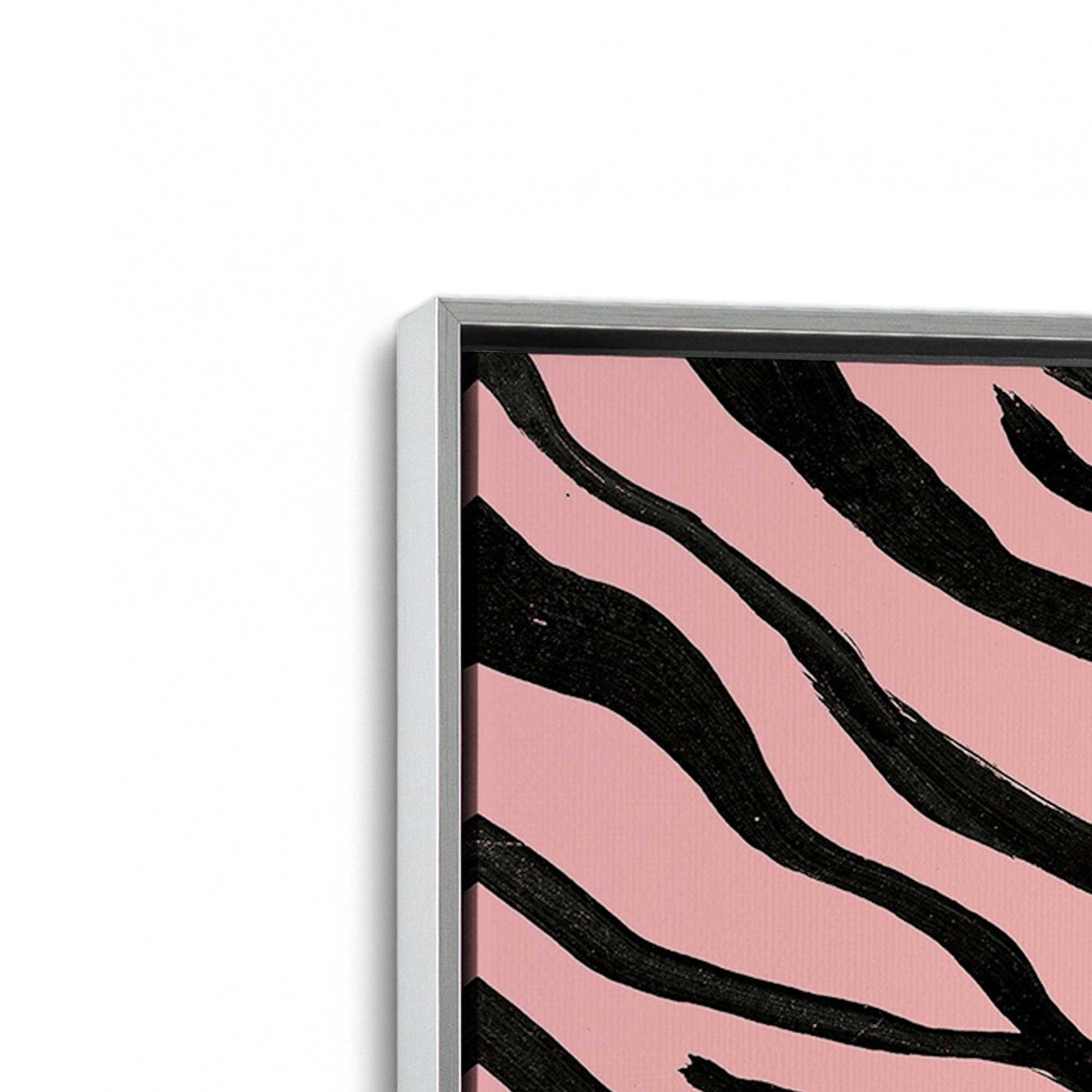 [Color:Polished Chrome], Picture of art in a Polished Chrome frame at an angle